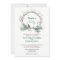 Wedding Invitation Winter Wreath
