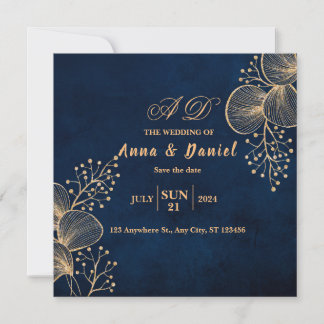 wedding invitation with a calligraphed envelope