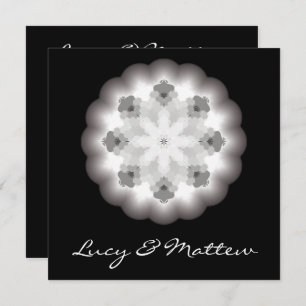 Wedding Invitation with Mandala Illustration