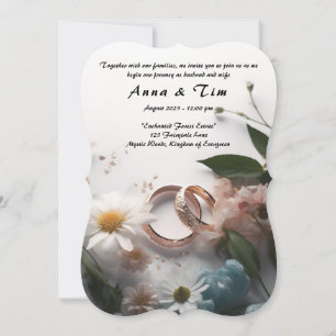 Wedding invitation with style and elegance
