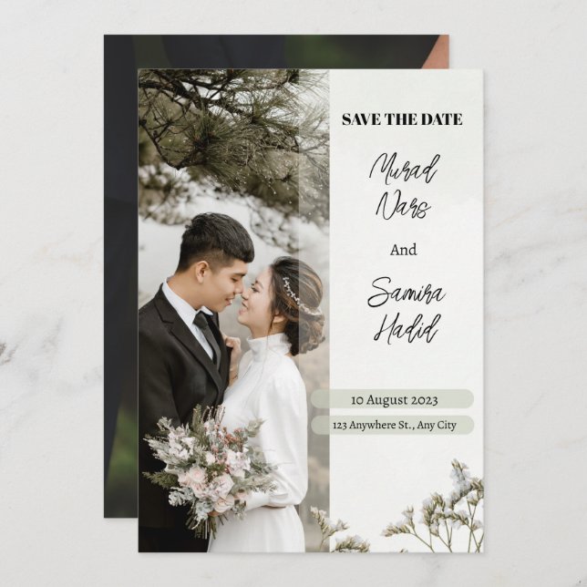 Wedding invitations (Front/Back)