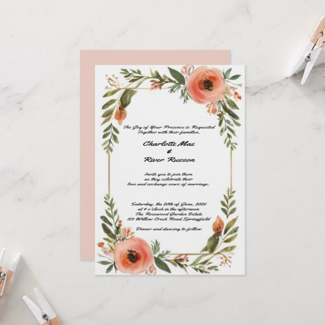 wedding invitations (Front/Back In Situ)
