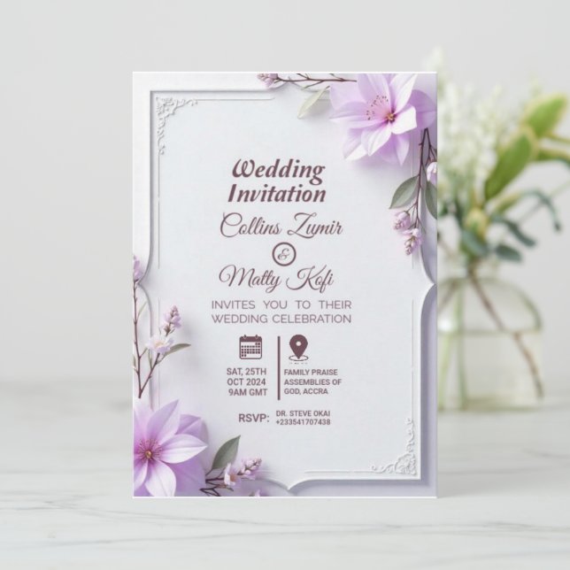 Wedding Invitations (Standing Front)