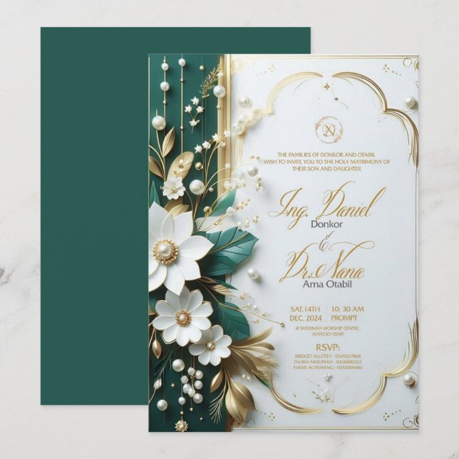 Wedding Invitations (Front/Back)