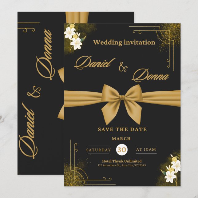 wedding invitations 2025 (Front/Back)