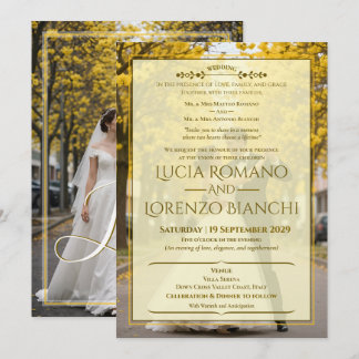 Wedding Invitations Elegant Classic Spring Theme