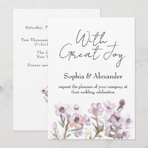 Wedding Invitations Elegant Floral themed