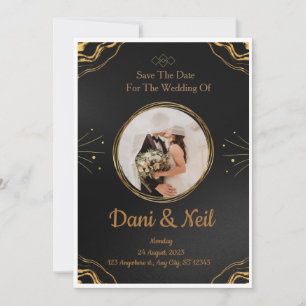 Wedding invitations  heart effect love story 