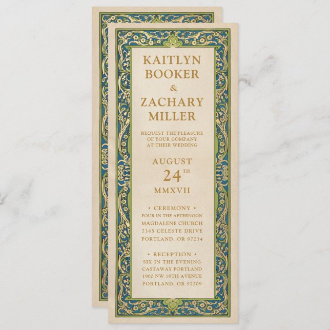 Wedding Invitations | Illuminated Garden (Front/Back)
