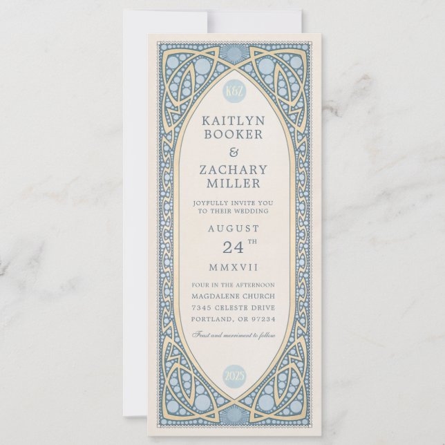 Wedding Invitations | Vintage Nouveau (Front)