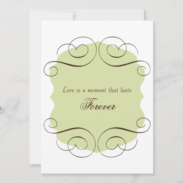 Wedding Invitations with Love Quote (Front)