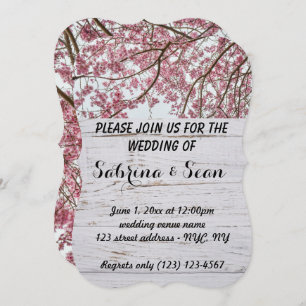 Wedding Invite Blended Half and Half Design