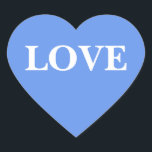 Wedding Invite Cornflower Blue Heart Sticker<br><div class="desc">Colour Complementing Cornflower Blue Customisable Invite Seals - Wedding content creators usually try find out: where can I find the best wedding stickers online? These amazing and one of a kind Wedding Cornflower Blue And White Envelope Seals turn out perfect for wedding postcards and different wedding packet materials. Custom Wedding...</div>