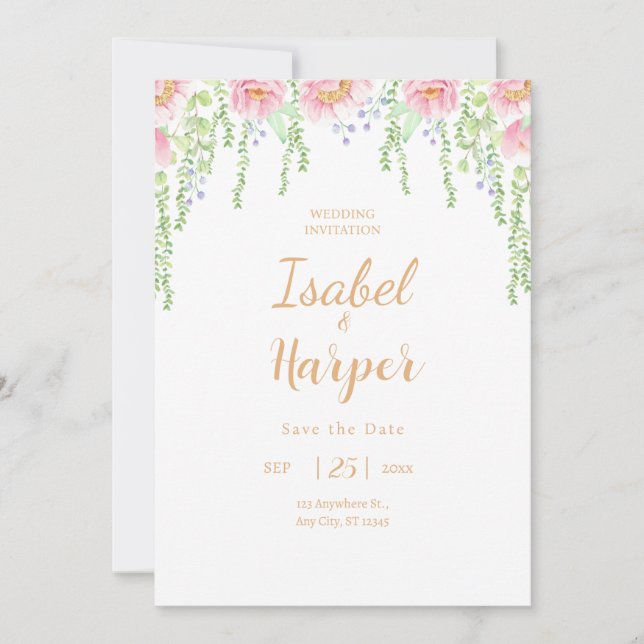 Wedding Invite Fairy Tale Love Invitation Invitati (Front)