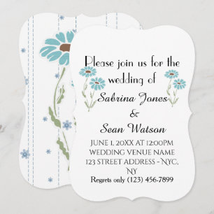 Wedding Invite Flora Personalise Destiny Destiny'S