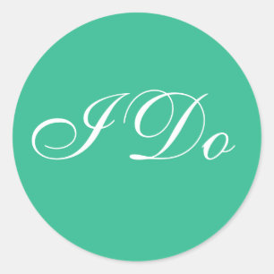 Wedding Invite Mountain Meadow Classic Round Sticker