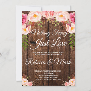 Wedding Invite, Nothing Fancy Just Love Invitation