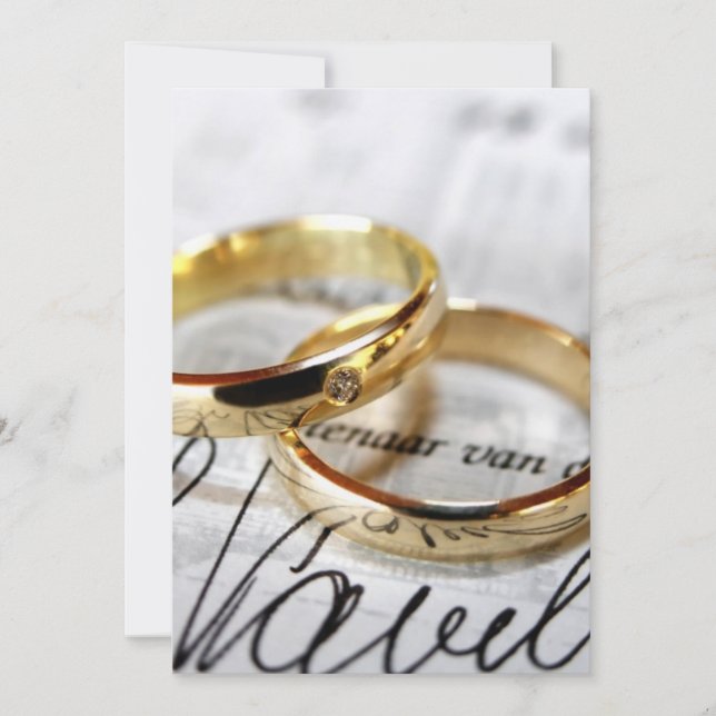 wedding invite or acceptance (Front)