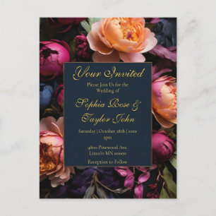 Wedding invite postcard