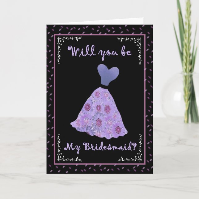Wedding Invite – Will You Be My Bridesmaid? (Front)