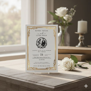 Wedding Invite with Your Photo & Classic Layout