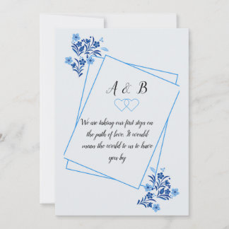 Wedding inviter thank you card