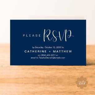 Wedding Invites RSVP Modern Minimalist Reminder