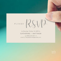 Wedding Invites RSVP Reminder, Modern Minimal