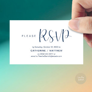Wedding Invites RSVP Reminder, Modern Minimal