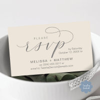 Wedding Invites RSVP Reminder Modern Minimalist