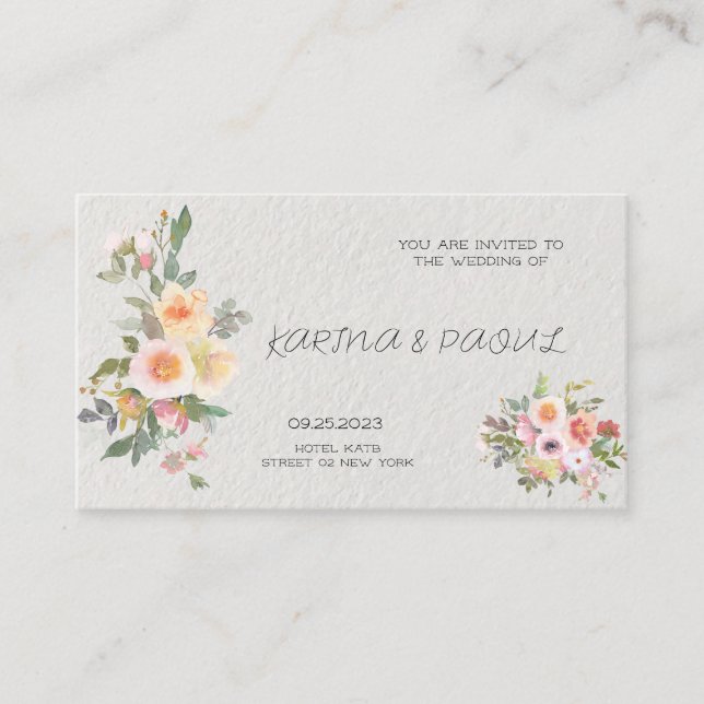 WEDDING INVITITION CARDS  (Front)