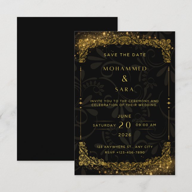 Wedding Invtation  (Front/Back)