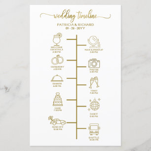 Wedding Itinerary Cocktail - Icon Wedding Welcome 