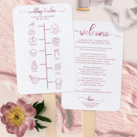 Wedding Itinerary Cocktail - Icon Wedding Welcome 