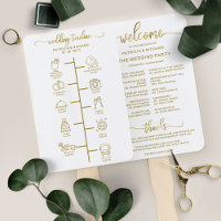 Wedding Itinerary Cocktail - Icon Wedding Welcome