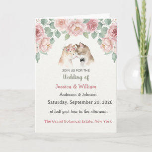 Wedding – Jessica & William– Elegant Garden Card