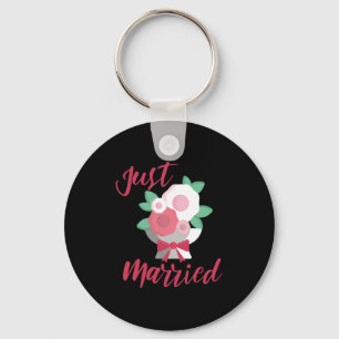 Wedding Just Married Key Ring