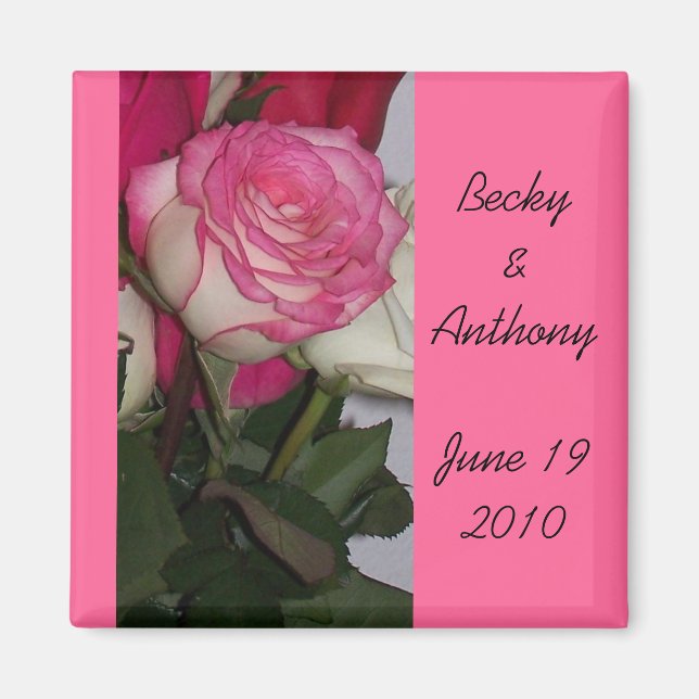 wedding keepsake magnet (Front)