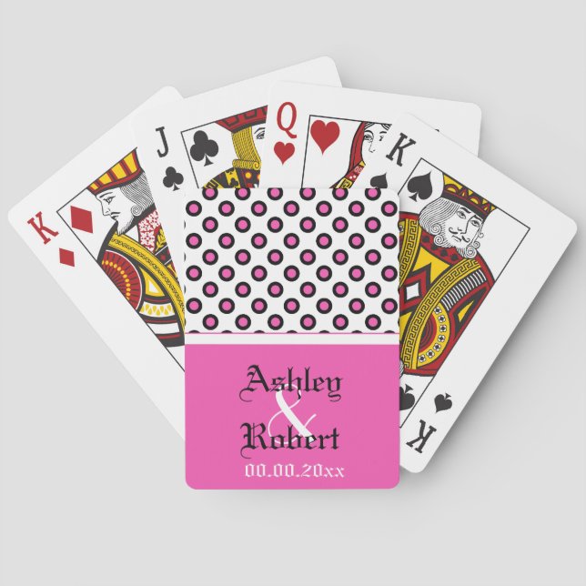 wedding keepsake playing card (Back)