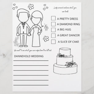Wedding Kids Table Colouring Page Custom Letterhead