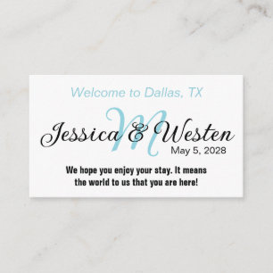 Wedding Label 016 Rectangle Enclosure Card