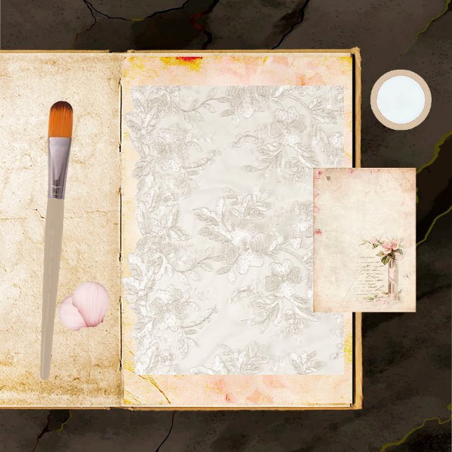 Wedding Lace Scrapbook Paper (Creator Uploaded)