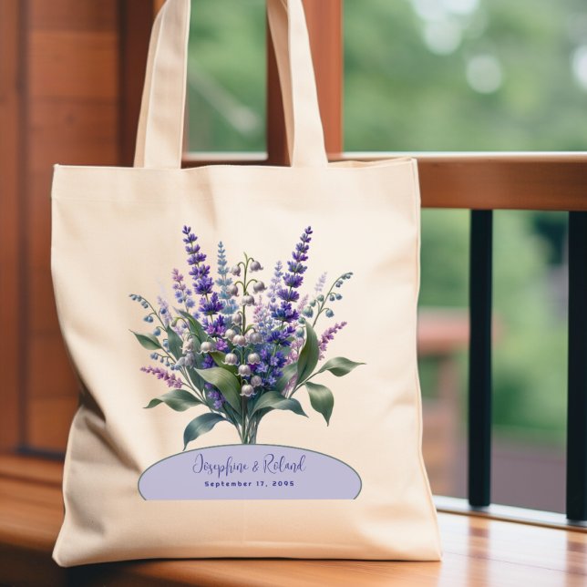 Wedding Lavender Lily of the Valley Tote Bag (Creator Uploaded)