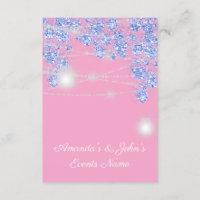 Wedding Lights Jars Rustic Glitter Blue Spark Pink