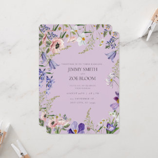 Wedding lilac Invitation