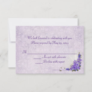 Wedding Lilacs RSVP Card