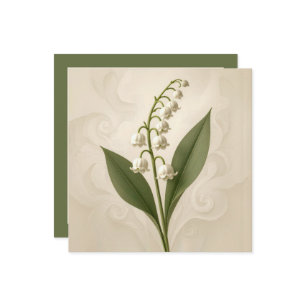 Wedding Lily of the Valley Watercolor Invitation
