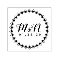 Wedding Logo Minimalist Heart Geometric Circular