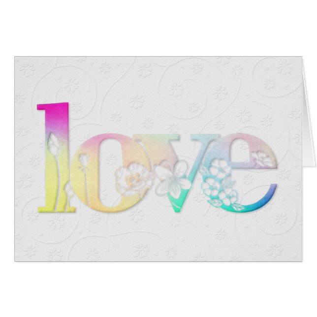 Wedding Love Flower Font (Front Horizontal)