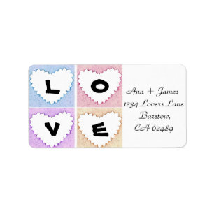 Wedding Love Label